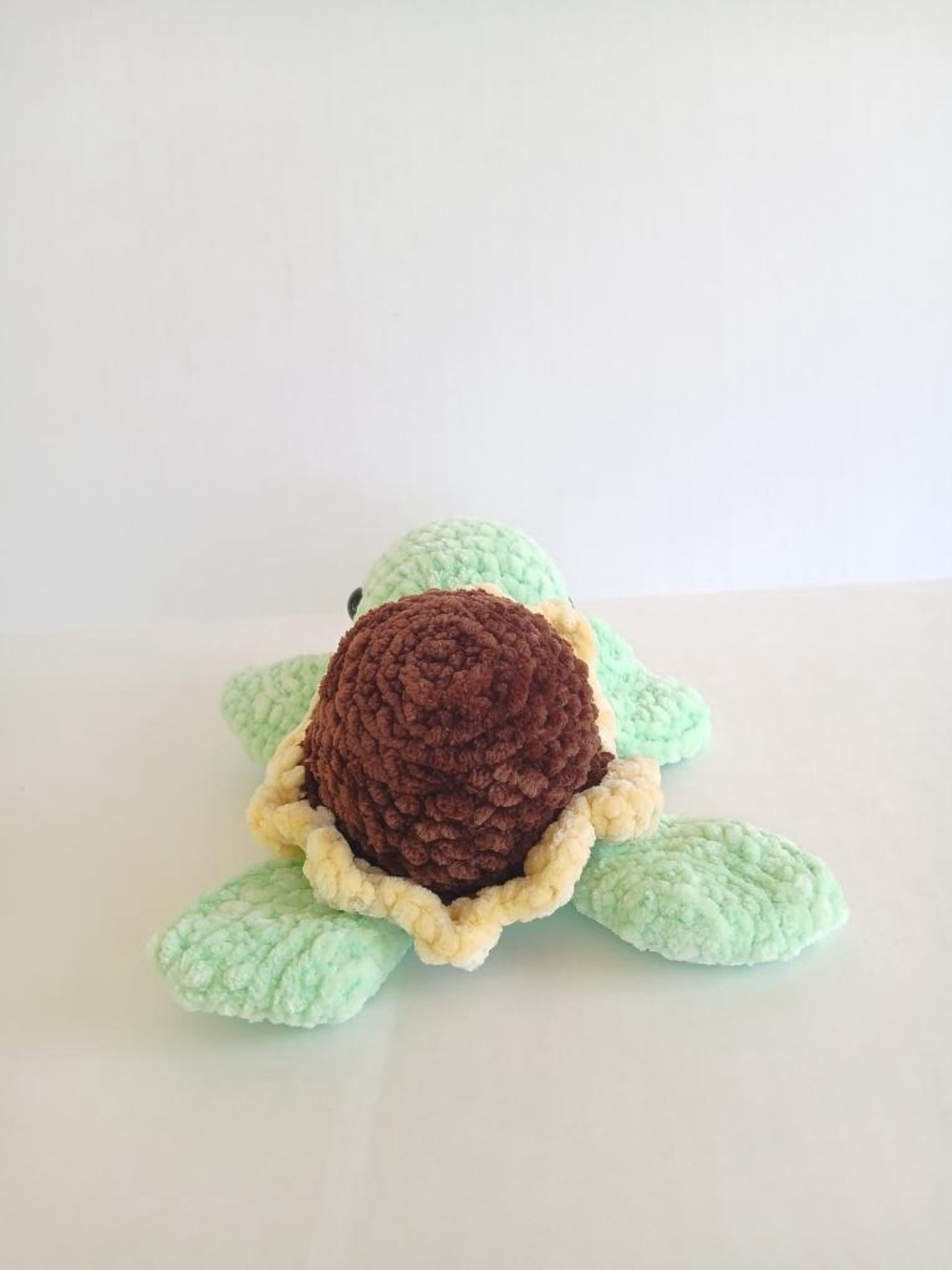 Crochet sunflower turtle handmade 7 inch plushie - Picture 6 of 8